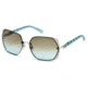 Swarovski SK0033 Sunglasses - Shiny Palladium Frame Color, Gradient Brown Lens Color