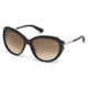 Swarovski SK0067 Sunglasses - Shiny Black Frame Color, Brown Gradient Lens Color
