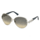 Swarovski SK0072 Sunglasses - Shiny Palladium Frame Color, Gradient Smoke Lens Color