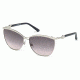 Swarovski SK0105 Sunglasses - Shiny Palladium Frame Color, Gradient Smoke Lens Color