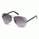 Swarovski SK0134 Sunglasses - Shiny Gun Metal Frame Color, Gradient Smoke Lens Color
