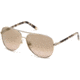 Swarovski SK0138 Sunglasses - Gold Frame Color, Brown Mirror Lens Color