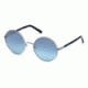 Swarovski SK0139 Sunglasses - Shiny Palladium Frame Color, Blue Mirror Lens Color