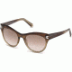 Swarovski SK0171 Sunglasses - Light Brown Frame Color, Brown Mirror Lens Color
