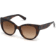 Swarovski SK0202 Sunglasses - Dark Havana Frame Color, Gradient Brown Lens Color