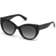 Swarovski SK0202 Sunglasses - Shiny Black Frame Color, Gradient Smoke Lens Color