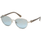 Swarovski SK0205 Sunglasses - Shiny Palladium Frame Color, Blu Mirror Lens Color