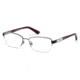 Swarovski SK5068 Eyeglass Frames - Shiny Dark Ruthenium Frame Color