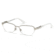 Swarovski SK5068 Eyeglass Frames - Shiny Palladium Frame Color, Gradient Smoke Lens Color
