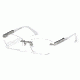 Swarovski SK5094 Eyeglass Frames - Shiny Palladium Frame Color