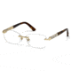 Swarovski SK5094 Eyeglass Frames - Shiny Rose Gold Frame Color