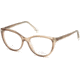 Swarovski SK5245 Eyeglass Frames - Shiny Light Brown Frame Color