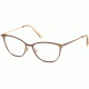 Swarovski SK5246 Eyeglass Frames - Shiny Light Brown Frame Color