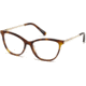 Swarovski SK5249-H Eyeglass Frames - Dark Havana Frame, Dark Havana Lenses, 53 mm Lens Diameter SK5249-H53052