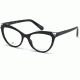 Swarovski SK5268 Eyeglass Frames - Shiny Black Frame Color, Shiny Black Lens Color
