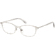 Swarovski SK5318 Eyeglass Frames - Shiny Palladium Frame Color, Shiny Palladium Lens Color