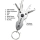 SwissTech Key Ring Multi-Tool 7-in-1, Silver STT60300