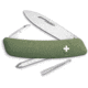 Swiza D02 Swiss Pocket Knife, D02 Swiss Pocket Knife, 3.75in Closed, OD Green Synthetic Handle, KNI.0020.1050