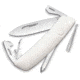 Swiza D04 Swiss Pocket Knife White Folding Knife,2.875in,440 Stainless Steel,Standard Edge,White Handle SZA4020