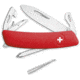 Swiza D04R Swiss Pocket Knife w/Ring Folding Knife, Red synthetic handle, KNR.0040.1000
