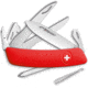 Swiza D08 Swiss Pocket Knife Red, 3.75 closed, Red synthetic handle, KNI.0120.1000