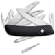 Swiza D10 Pocket Knife Black, 3.75" closed, Black synthetic handle, KNI.0140.1010