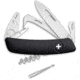 Swiza HO05TT Horse Pocket Knife Blk, 3.75 closed, Black synthetic handle, KHO.0090.1010
