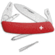 Swiza TT04 Tick Tool Red Folding Knife, 3.75 closed, Red synthetic handle, KNI.0080.1000