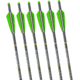 Sykd Hunt Xbow 22 inch Universal Crossbow Bolts with Half Moon Nocks, 6 pack, Grey, Medium, XBB002