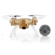Syma X52C Nano Quadcopter Drone w/2MP HD Camera and Bonus Battery, Gold 61314