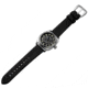 Szanto Automatic Officer Watches, Black Dial, Black Strap, Steel, One Size, SZ 6201E