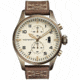 Szanto Mens 4000 Series Watch,Ivory Dial,Brown Strap,44mm Dia. SZ 4002