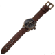 Szanto Pilot Watches, Black Dial, Brown Strap, A. Gold, One Size, SZ 4552