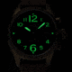 Szanto Pilot Watches, Black Dial, Brown Strap, A. Gold, One Size, SZ 4552