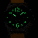 Szanto Pilot Watches, Black Dial, Tan Strap, Black, One Size, SZ 4551