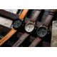 Szanto Pilot Watches, Black Dial, Tan Strap, Black, One Size, SZ 4551