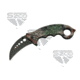 SZCO Camo Karambit Folding Knife, 3in, Stainless Steel, Karambit, Camo Handle, 300409