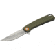 SZCO Micarta Folding Knife, 4 in, D2 Steel, Moss Green, 1006386
