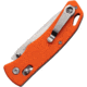 SZCO Rolling Lock Stainless Folding Knife, 4.25 in, G10 Orange Hanlde, 1006385