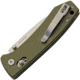 SZCO Rolling Lock Stainless Folding Knife, 4.25in, G10 Moss Green Handle, 1006384