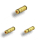 TAC Crew Triple Pack Dry Fire Laser Training Cartridges, Brass, 9mm, .40 S&amp;W, .45 ACP, TC-3PK