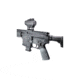 TAC Flag Pattern Over-Molded AR Pistol Grip, Straight Top, Gray, CS03F1-GY