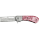 Tac Force 35in. Razor Fold Knife, assisted opening SS razor blade, Pink pearl Compo. handle TF728PK