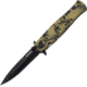 Tac Force 4.75in. Closed Folder Knives, Plain edge Knife, Tan Skull Handle TF804BN