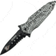 Tac Force 4.75in.Cobra Folder Knives, Paritally Serrated, Silver Handle TF796SL
