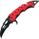 Tac Force 5.5in.Karambit Rescue Knives, PS Blade, Red Handle TF813RD