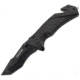 Tac Force A/O Speedster Rescue Folding Knife,3.25in,Tanto Blade,Textured Black Alum Handle TF810T