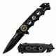 TAC Force Black Sheriff Handle Fold Knife, Black TF 611SH
