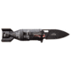 TAC Force Drop Point Spring Assisted Knife, 2.25 in, 3Cr13 Stainless Steel Stainless Steel, Black Bomb, TF-1039BK