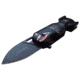TAC Force Drop Point Spring Assisted Knife, 2.25 in, 3Cr13 Stainless Steel Stainless Steel, Black Bomb, TF-1039BK